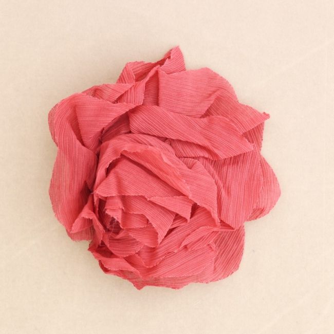FABRIC FLOWER BROOCH