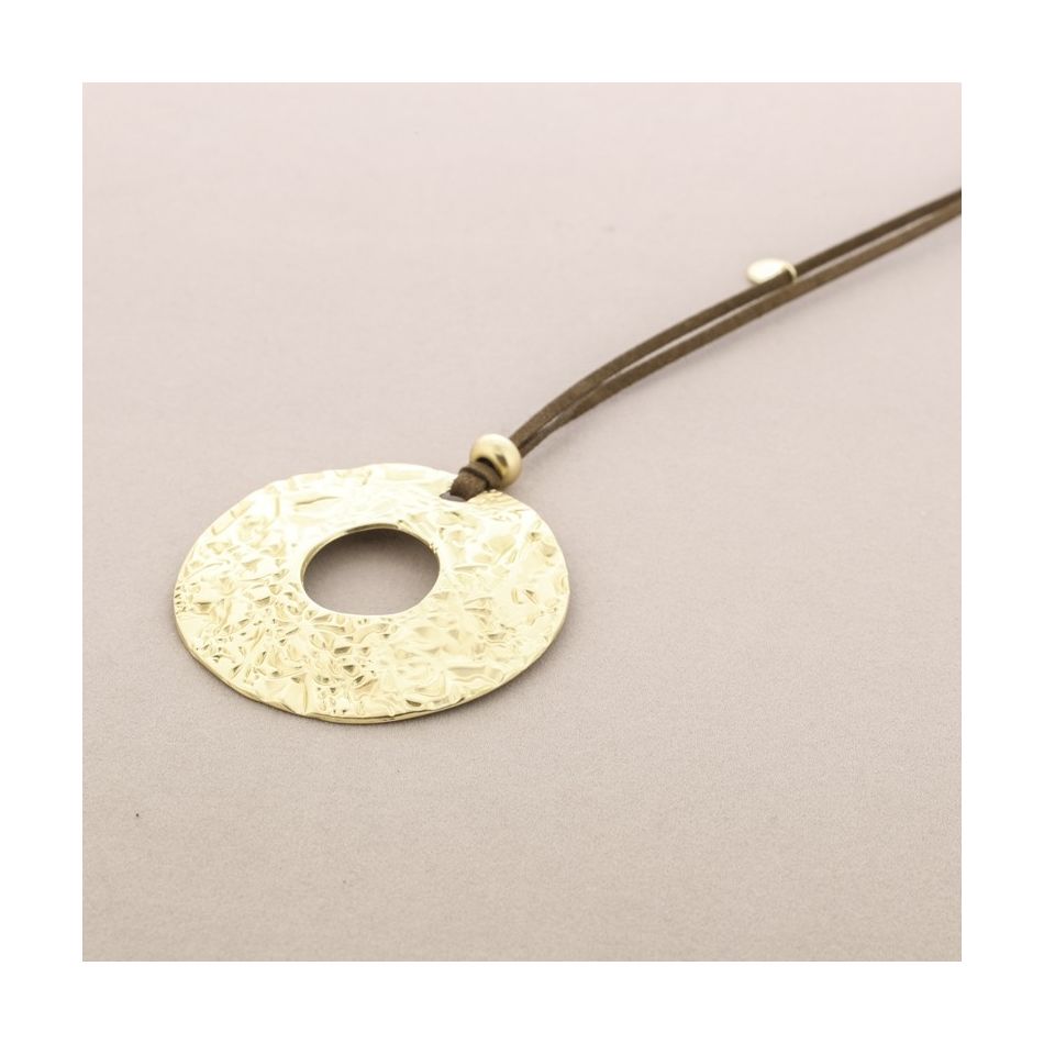 COLLAR LARGO COLGANTE METAL