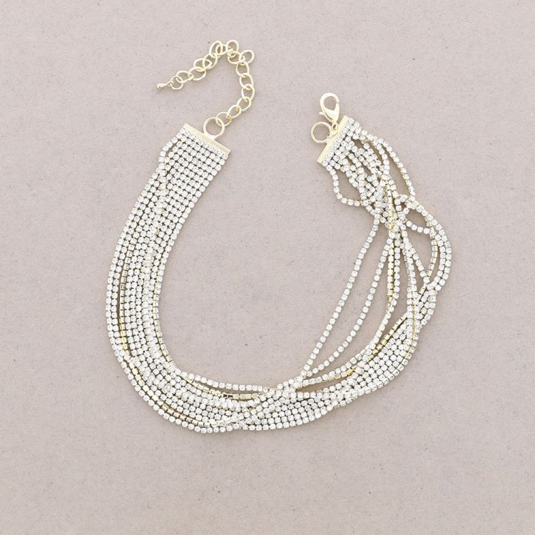 GARGANTILLA CRISTALES SET 10 UNIDADES