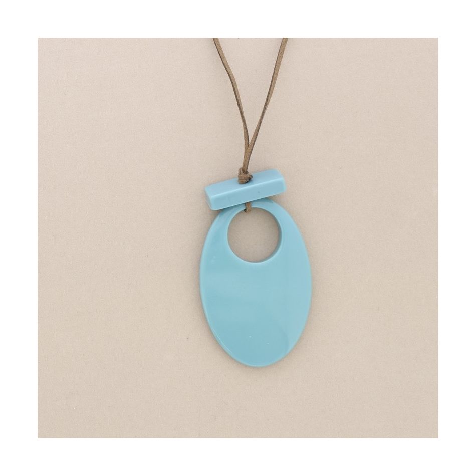 COLLAR LARGO COLGANTE RESINA