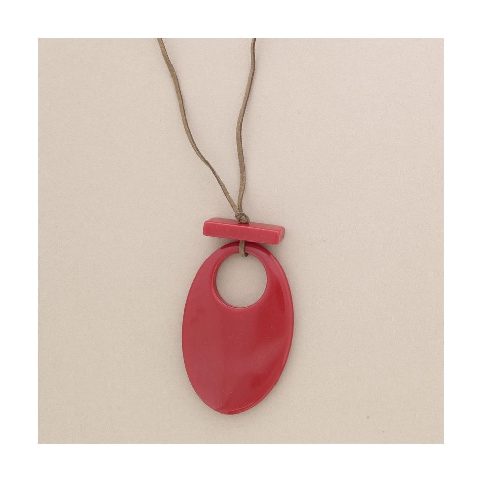 COLLAR LARGO COLGANTE RESINA