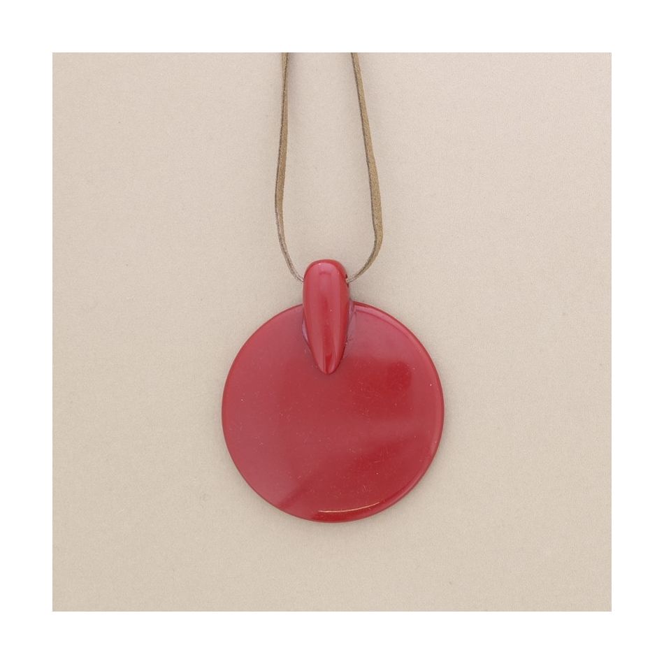 COLLAR LARGO COLGANTE RESINA
