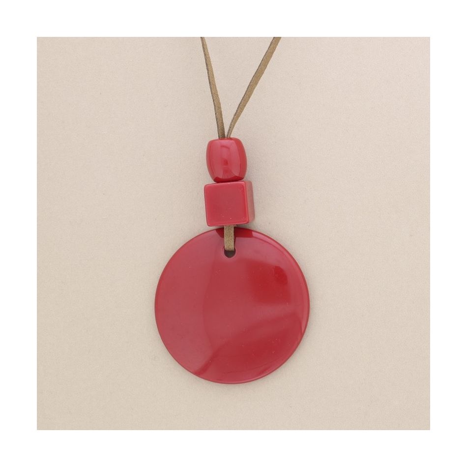 COLLAR LARGO COLGANTES RESINA