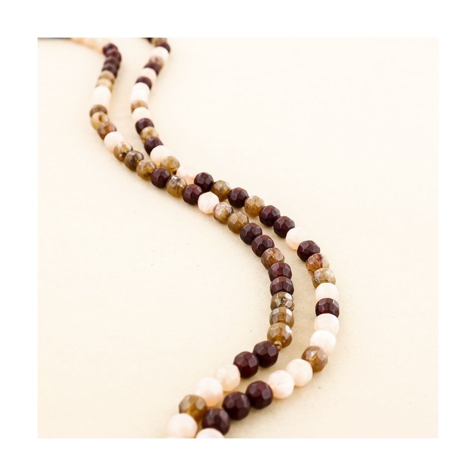 62 CM LONG NECKLACE WITH 1 CM RESIN BEADS