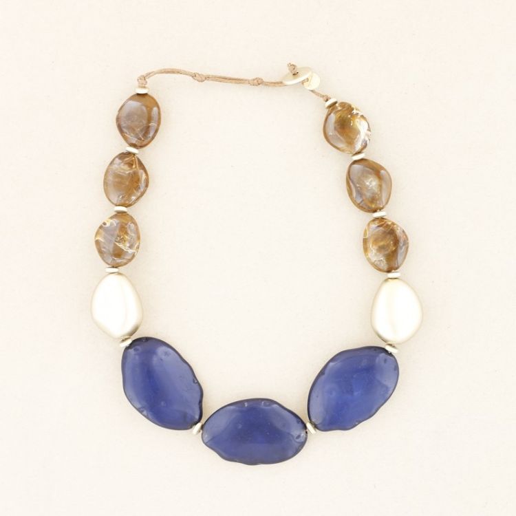 RESIN BEADS SHORT NECKLACE 2