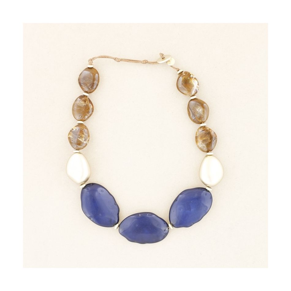 RESIN BEADS SHORT NECKLACE