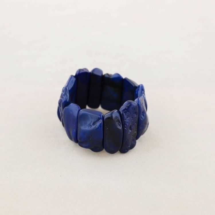 PULSERA ELÁSTICA CUENTAS RESINA 2