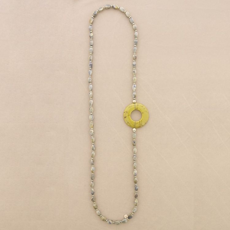 DONUT RESIN BEADS LONG NECKLACE