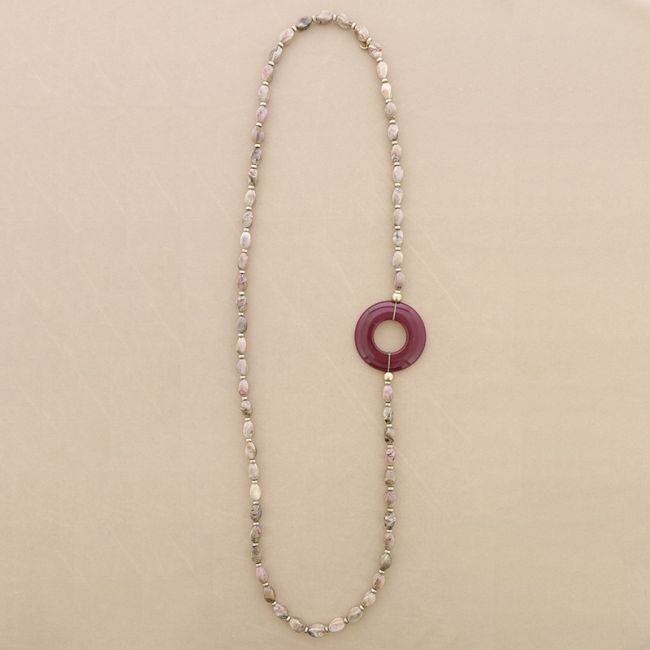 DONUT RESIN BEADS LONG NECKLACE