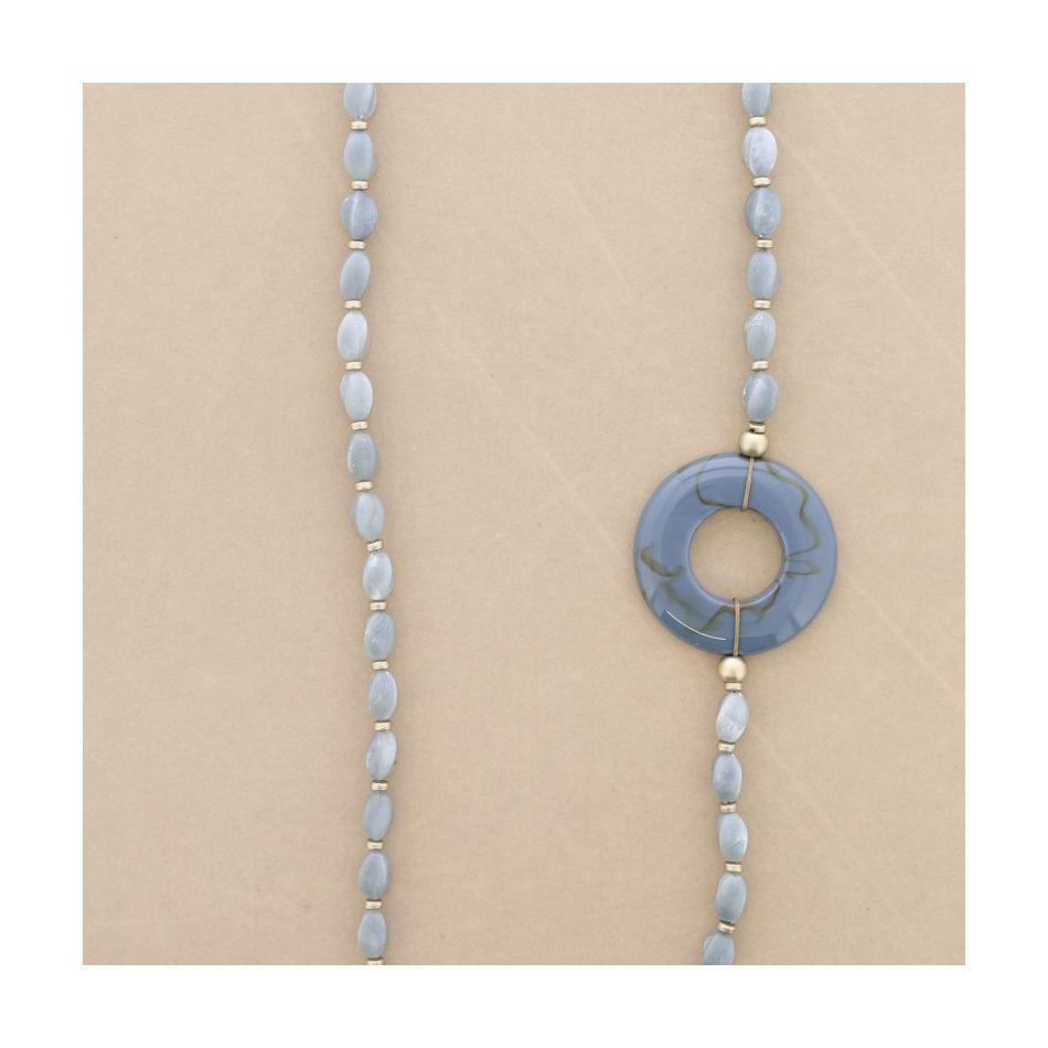 DONUT RESIN BEADS LONG NECKLACE