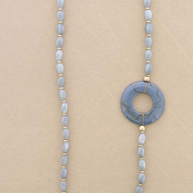 DONUT RESIN BEADS LONG NECKLACE