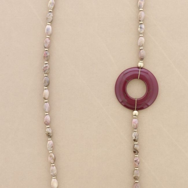 DONUT RESIN BEADS LONG NECKLACE