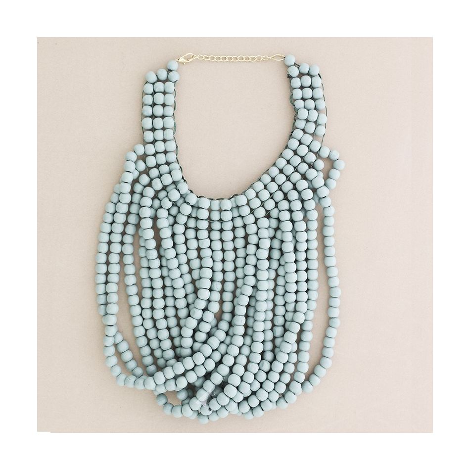 COLLAR BABERO BOLAS MADERA