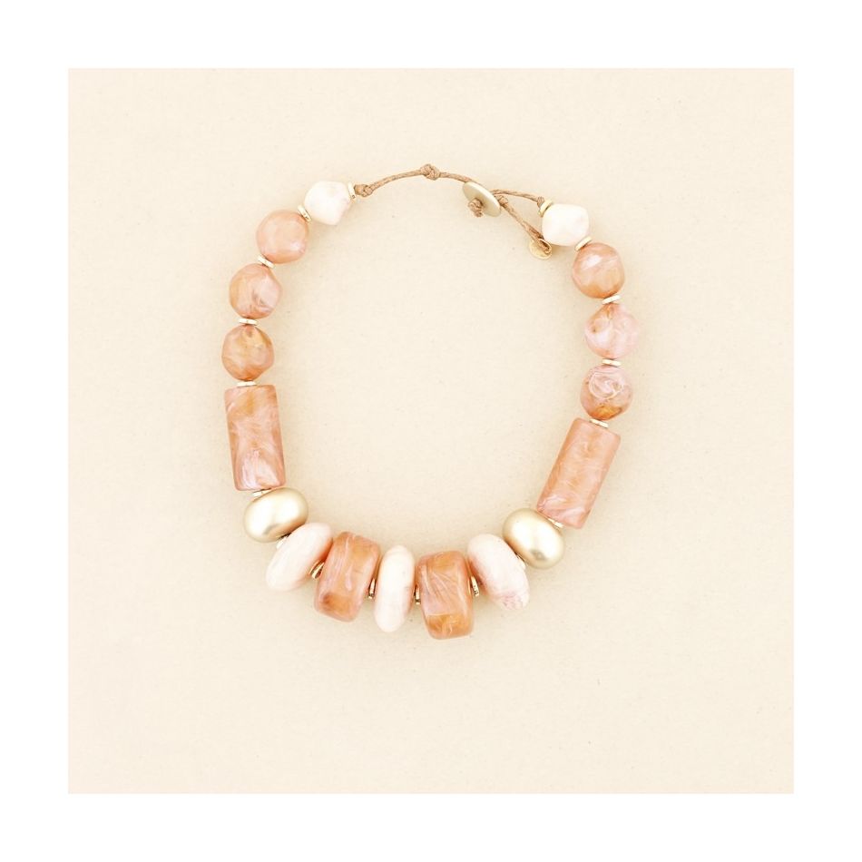 RESIN BEADS SHORT NECKLACE