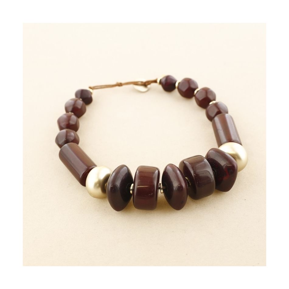 RESIN BEADS SHORT NECKLACE