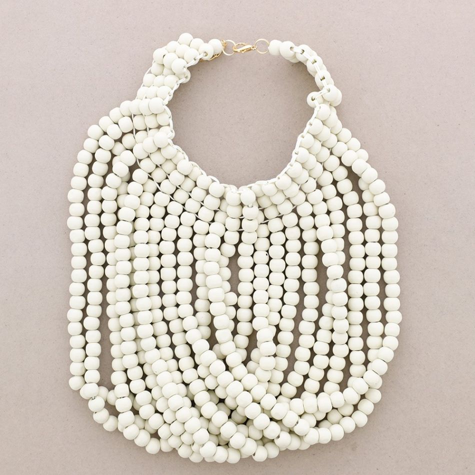COLLAR BABERO BOLAS MADERA