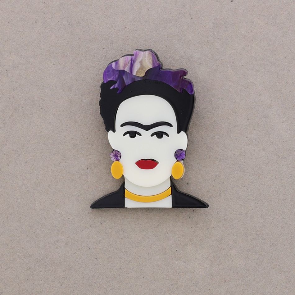 FRIDA RESIN BROOCH