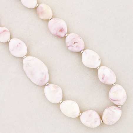 COLLAR LARGO CUENTAS RESINA