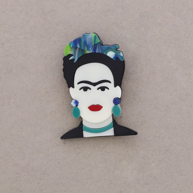 FRIDA RESIN BROOCH