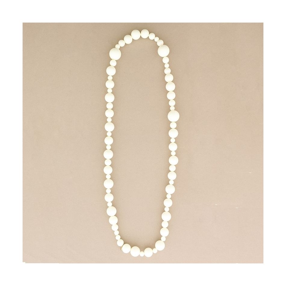 COLLAR LARGO CUENTAS BOLAS
