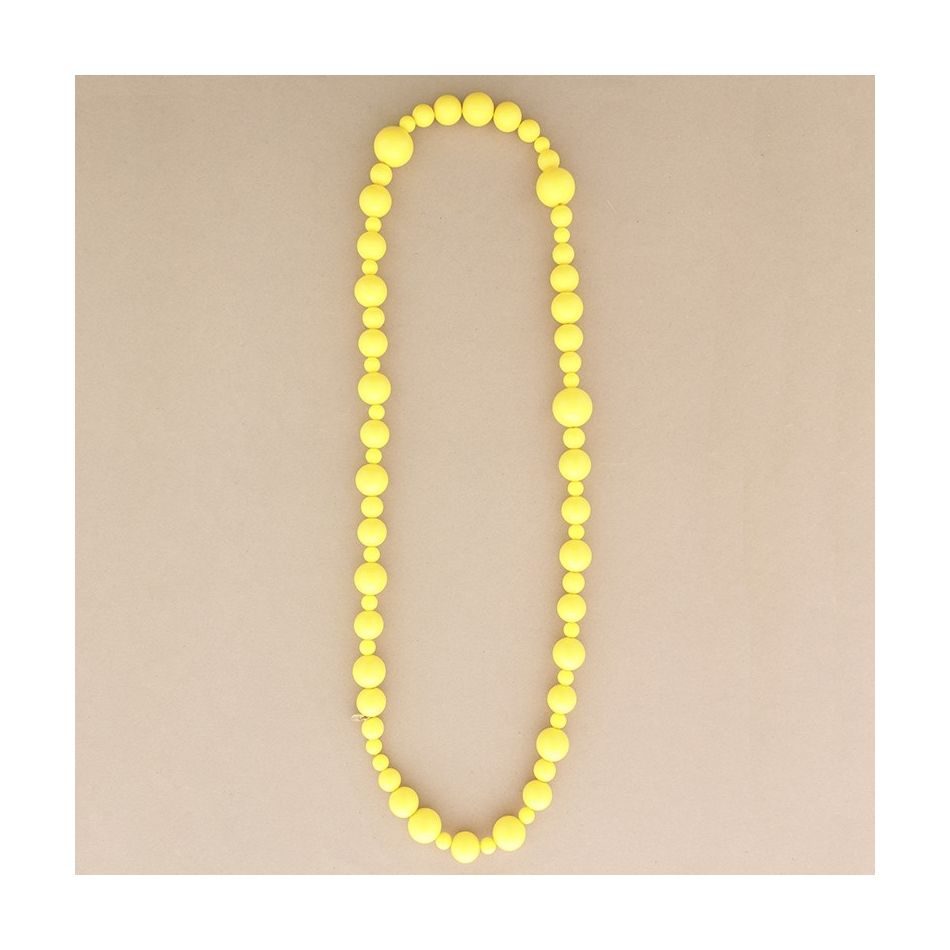 COLLAR LARGO CUENTAS BOLAS