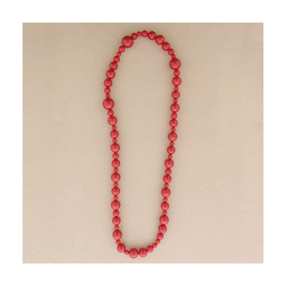 LONG BALL BEADS NECKLACE