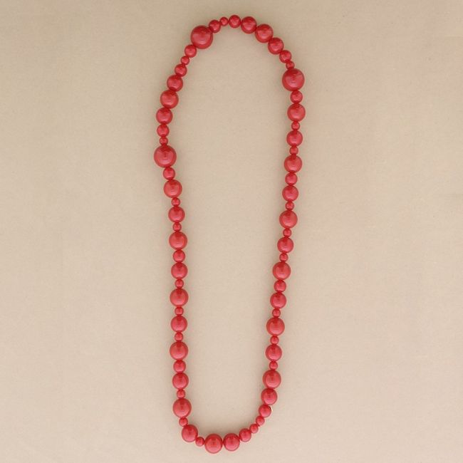 LONG BALL BEADS NECKLACE