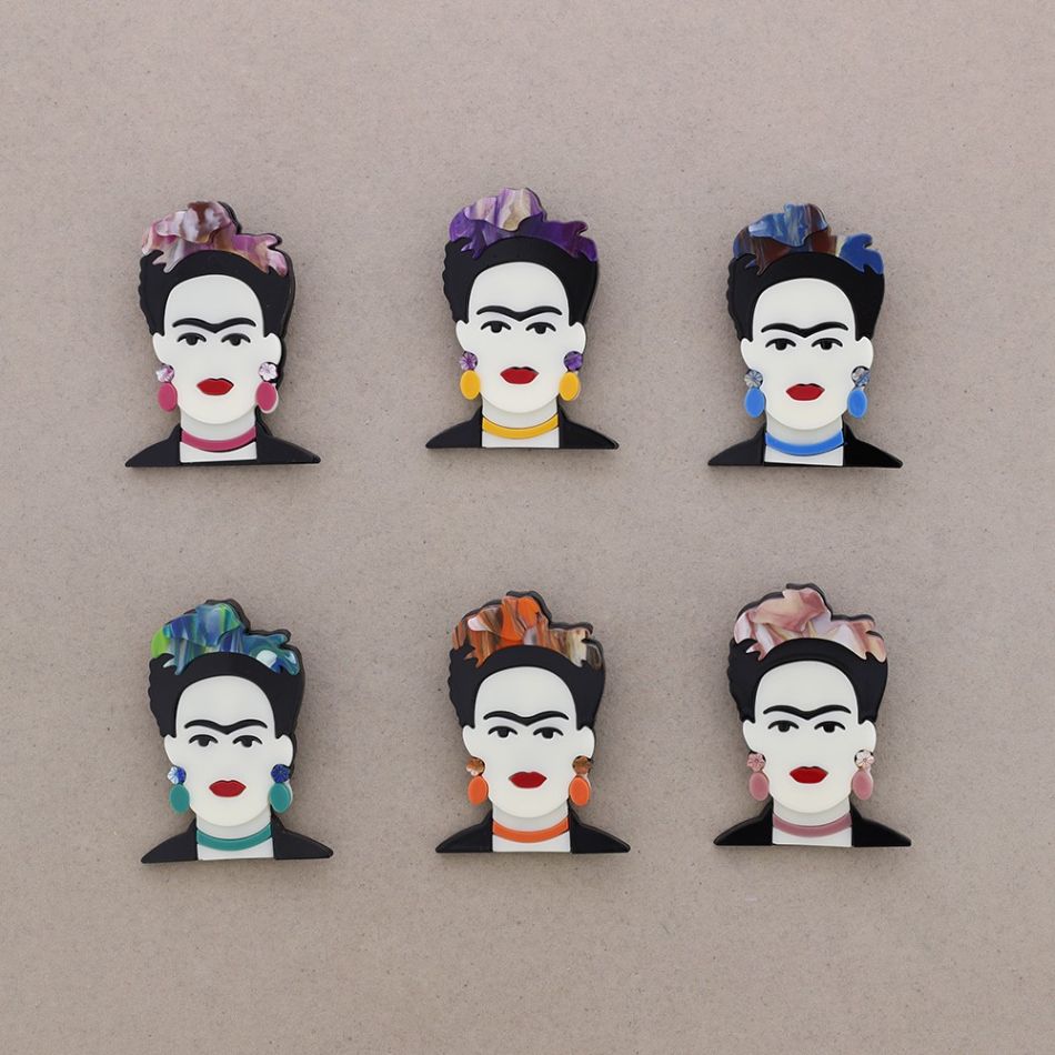 BROCHE FRIDA RESINA