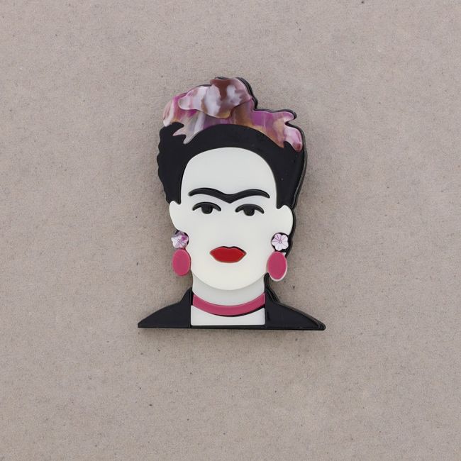 BROCHE FRIDA RESINA