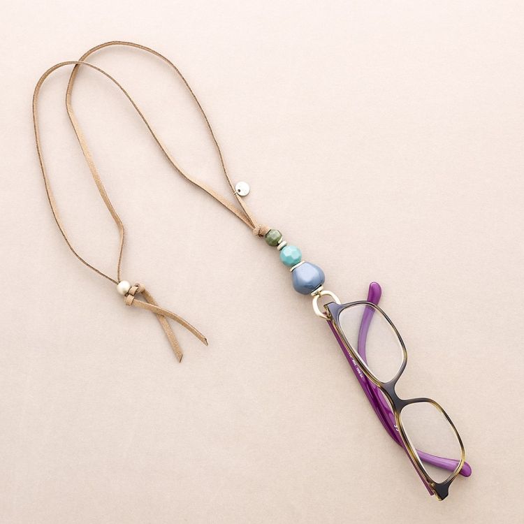 COLLAR CUELGA GAFAS CORDÓN CUENTAS