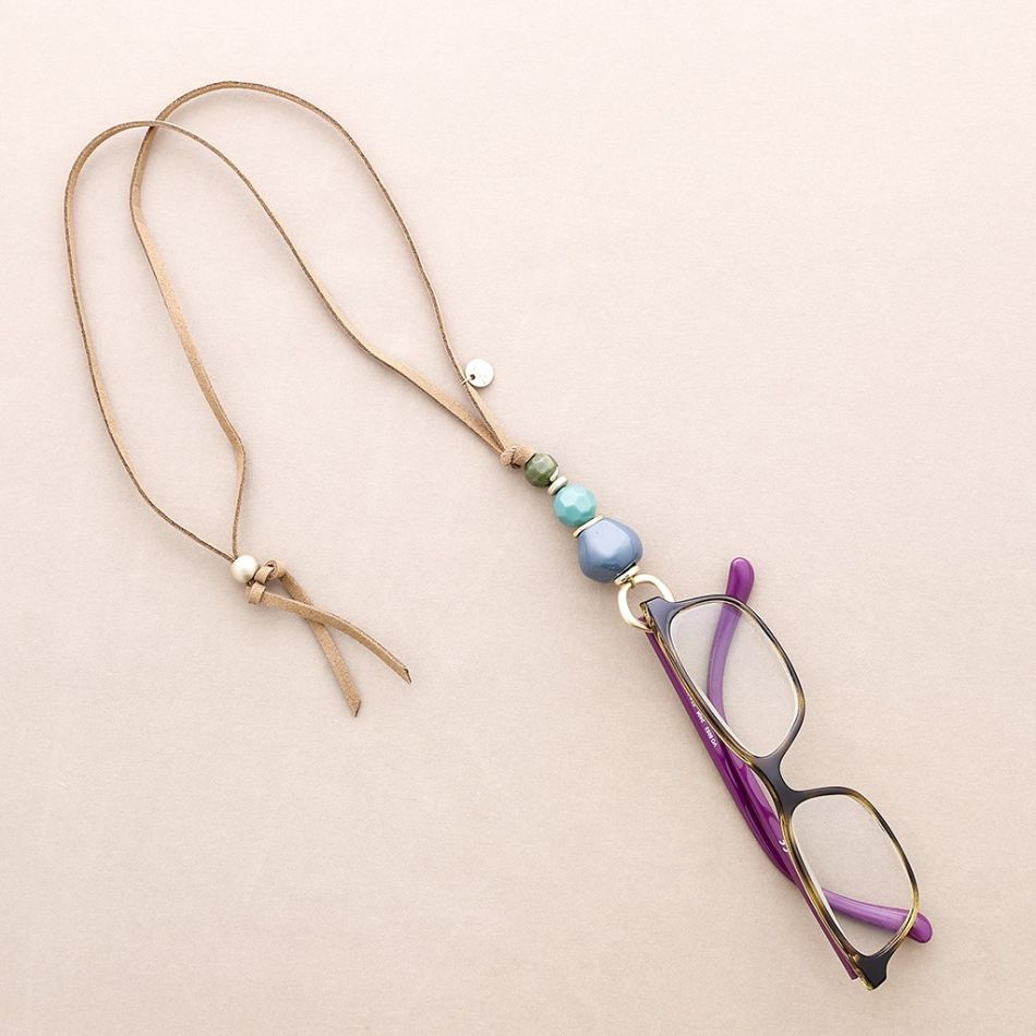 COLLAR CUELGA GAFAS CORDÓN CUENTAS