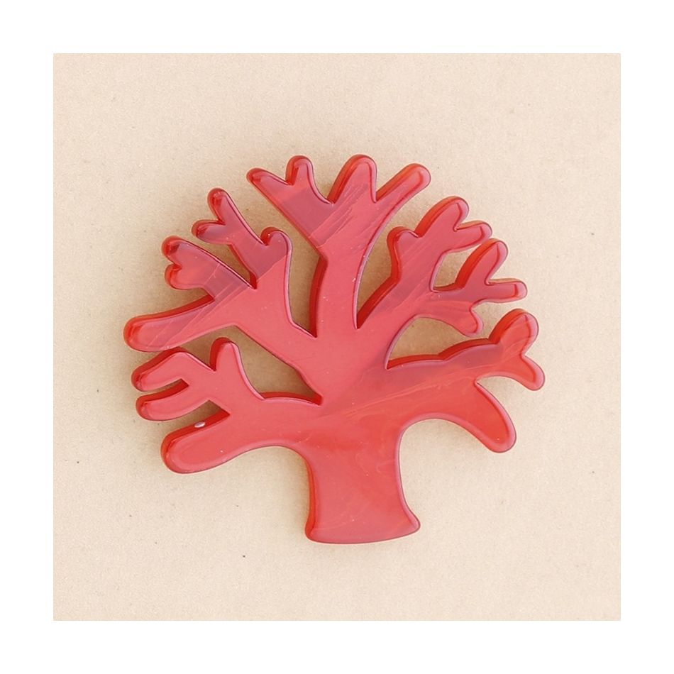 RESIN TREE BROOCH