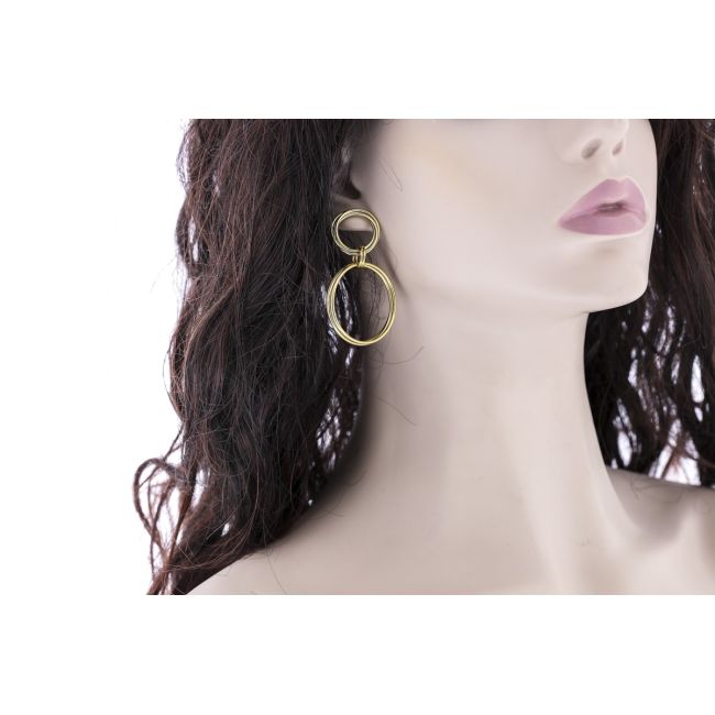 MULTI-RING STEEL EARRINGS