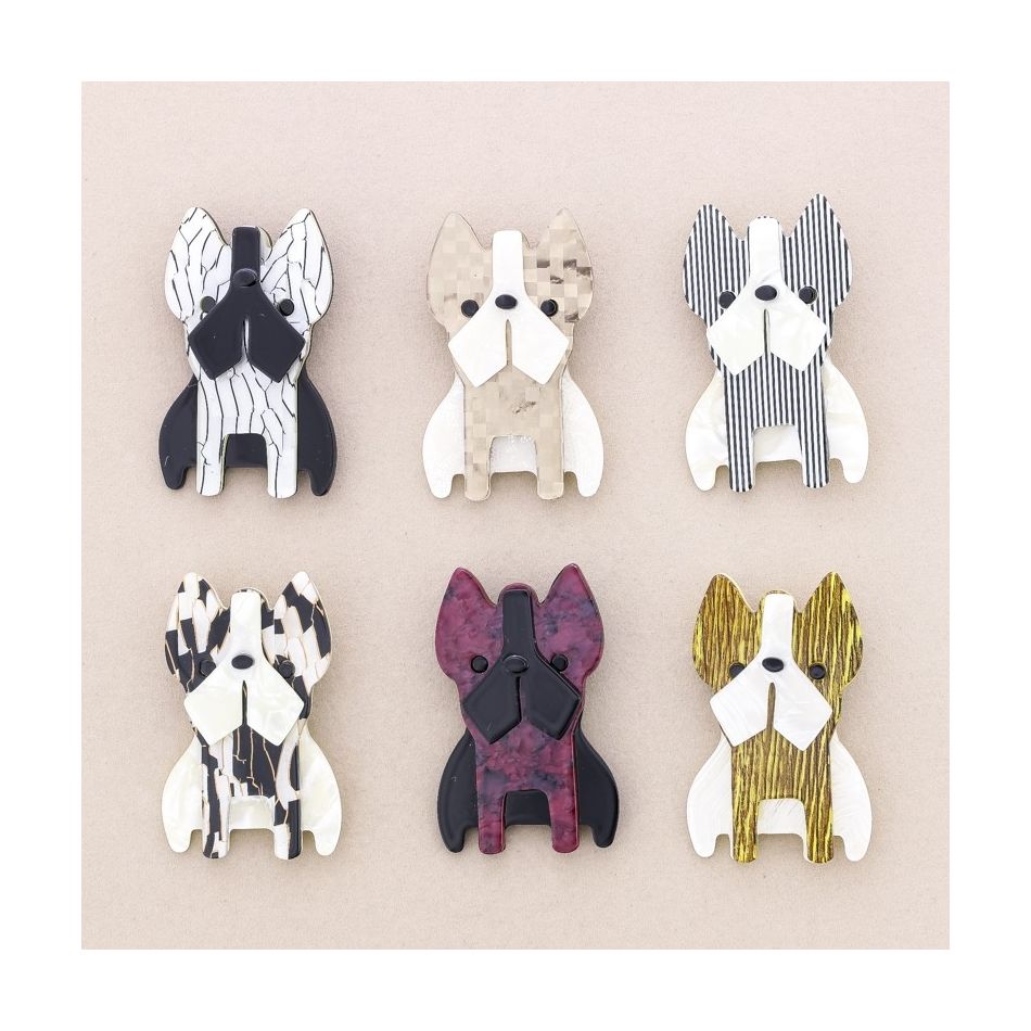 BROCHE PERRITO RESINA