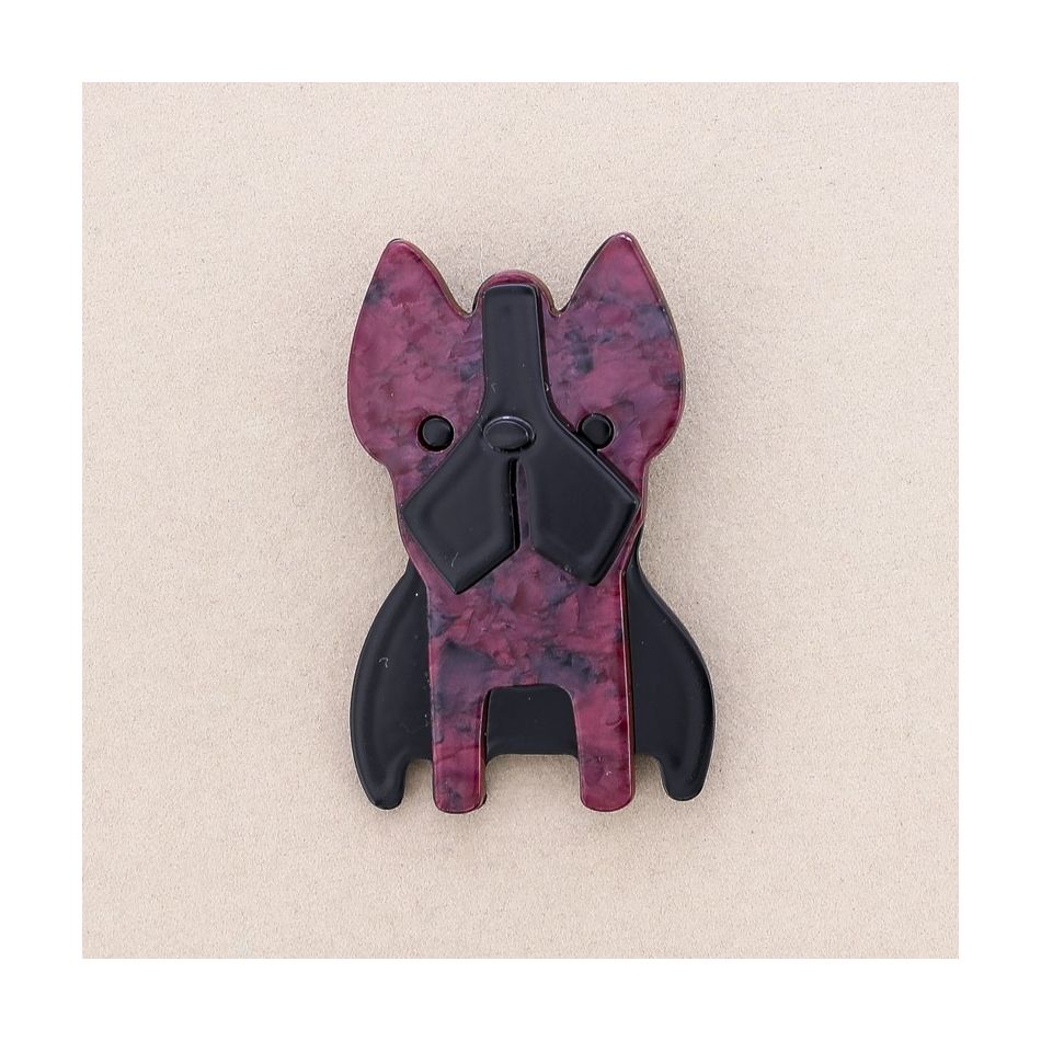 RESIN PUPPY BROOCH