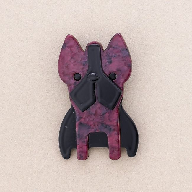 BROCHE PERRITO RESINA