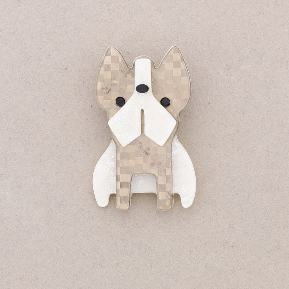RESIN PUPPY BROOCH