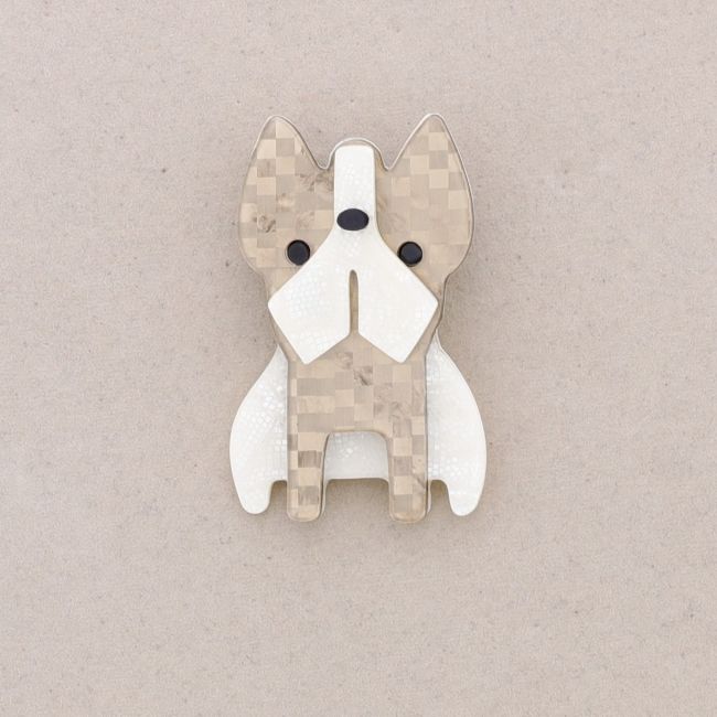 RESIN PUPPY BROOCH