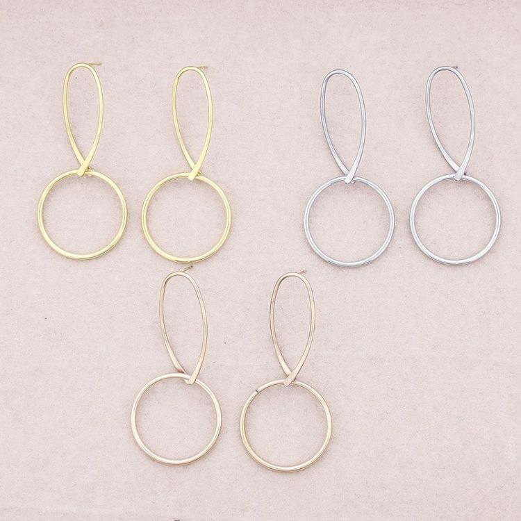 PENDIENTES ACERO COLGANTE ARO 2