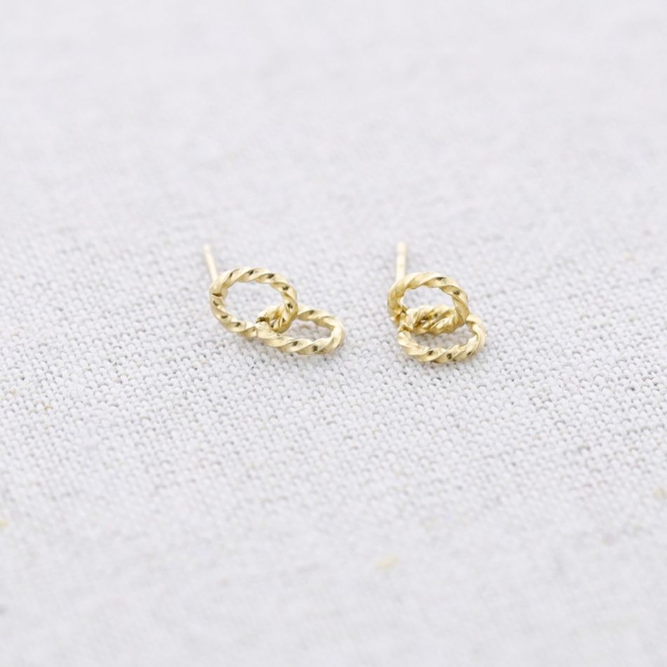 PENDIENTES ACERO DOBRE ARO MINI