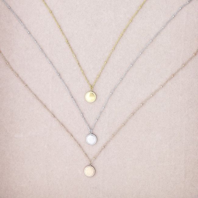 SHEET STEEL SHORT NECKLACE