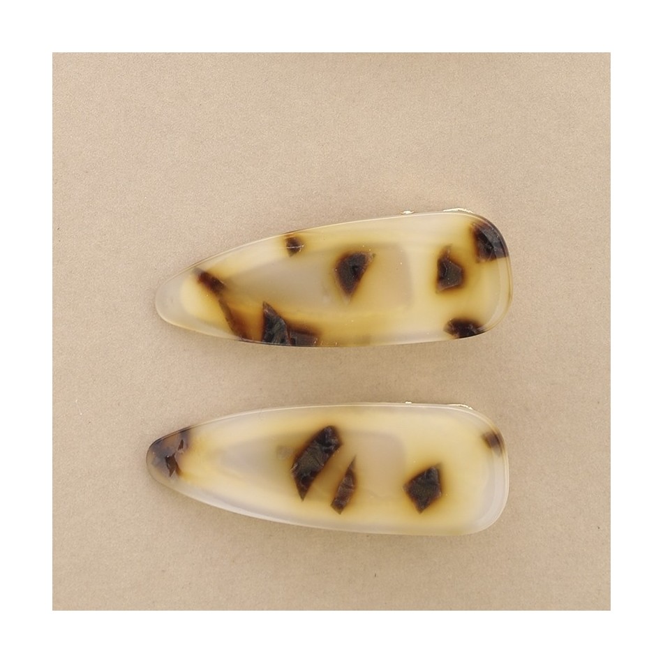 METAL RESIN STAMPED HAIRPIN