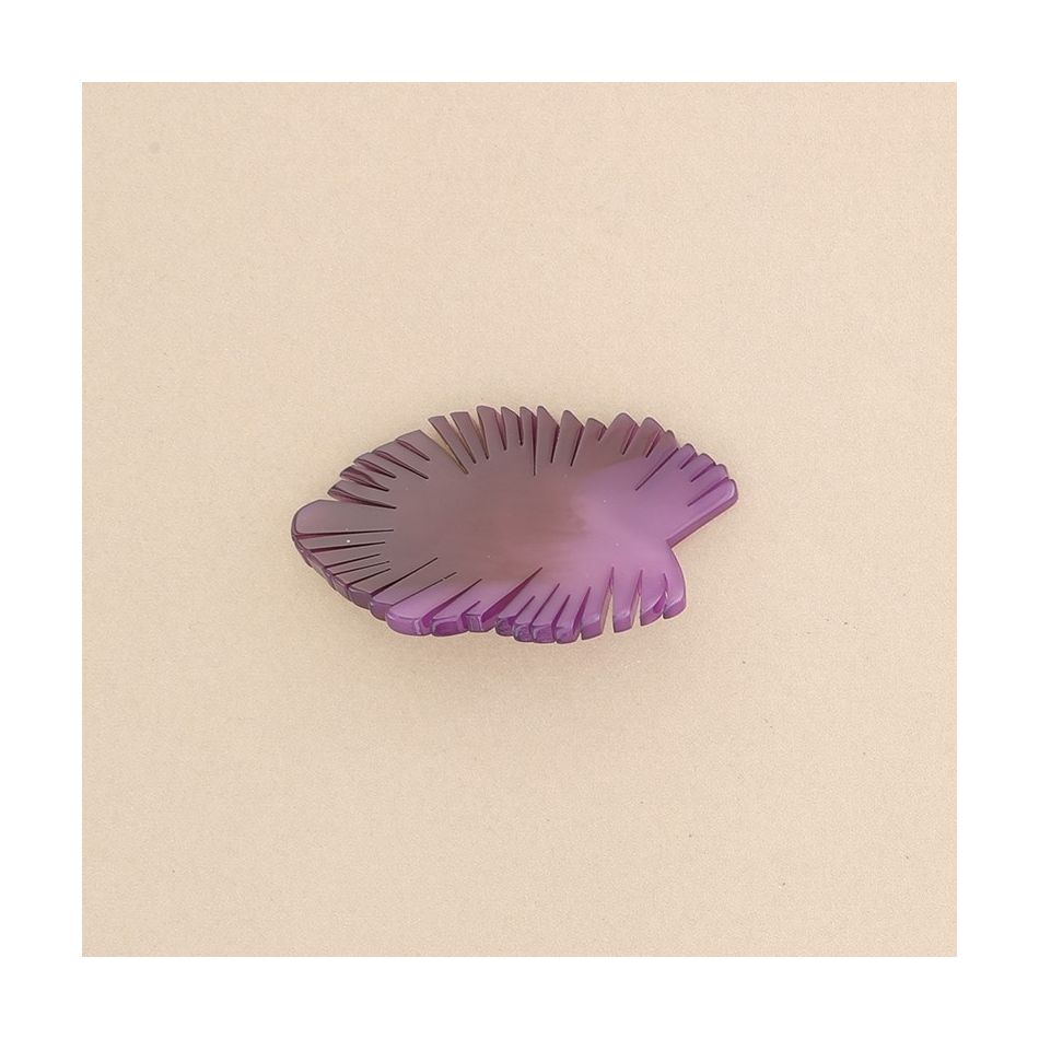 BROCHE RESINA HOJA