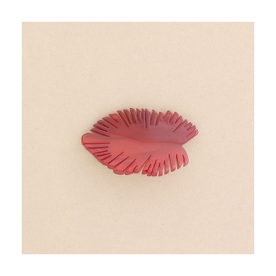 BROCHE RESINA HOJA
