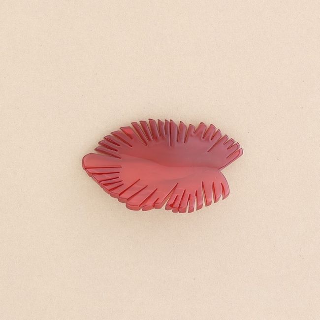 BROCHE RESINA HOJA