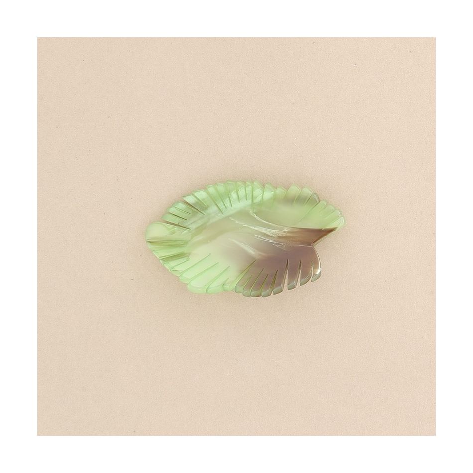 BROCHE RESINA HOJA