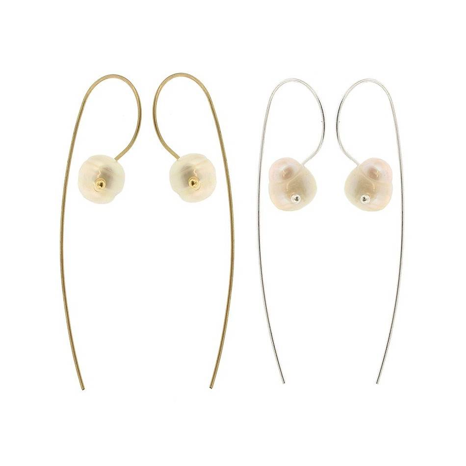PENDIENTES GANCHO PERLA CULTIVADA