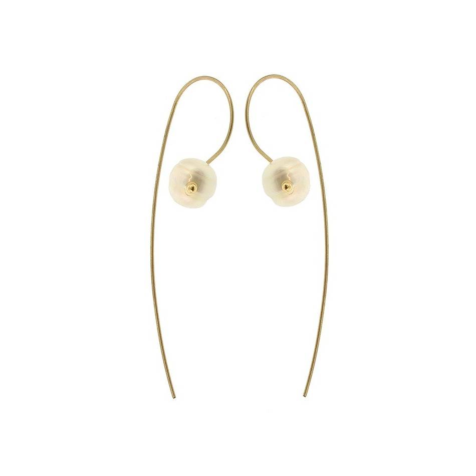 PENDIENTES GANCHO PERLA CULTIVADA