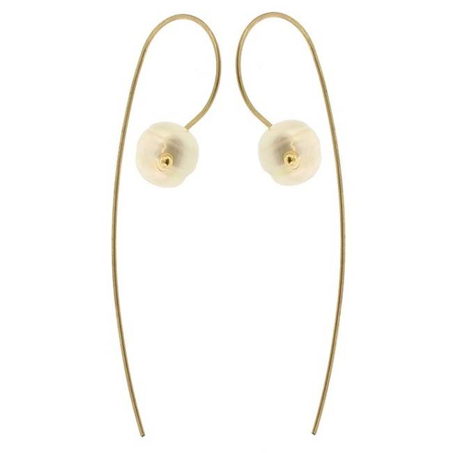 CULTURED PEARL HOOK EARRINGS