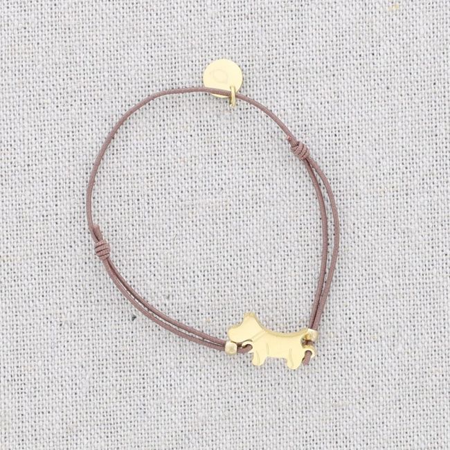 PULSERA ACERO GOMA PERRITO